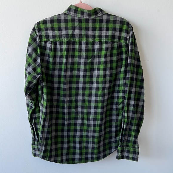 Men’s Medium Arizona Flannel, Green - Picture 2 of 4